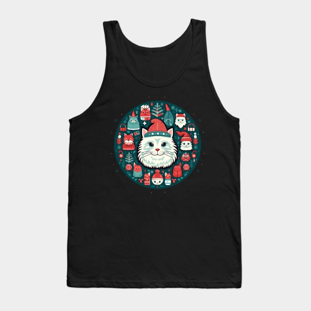 Norwegain Forest Cat  Xmas, Love Cats Tank Top by dukito